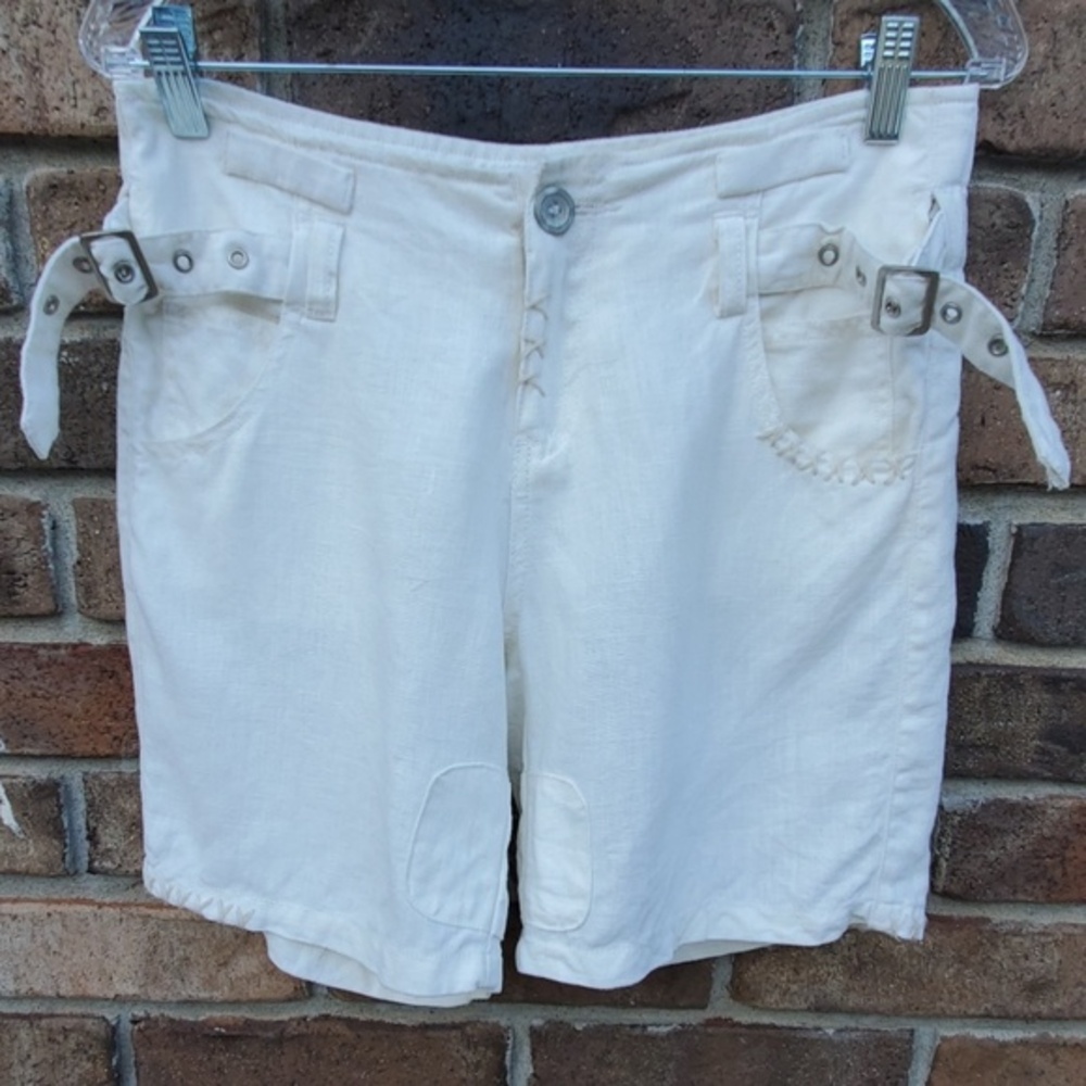 Monoreno Linen Cargo/Pocket Shorts Size S